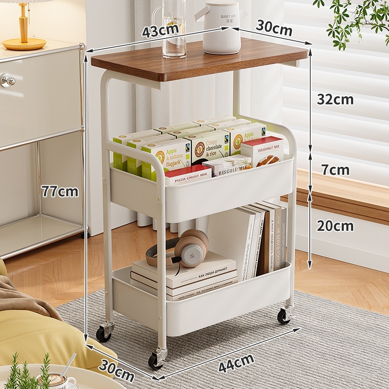 3Layer Organizer Rack Trolley Cart Organizer Shelf Storage Rack Divider ...