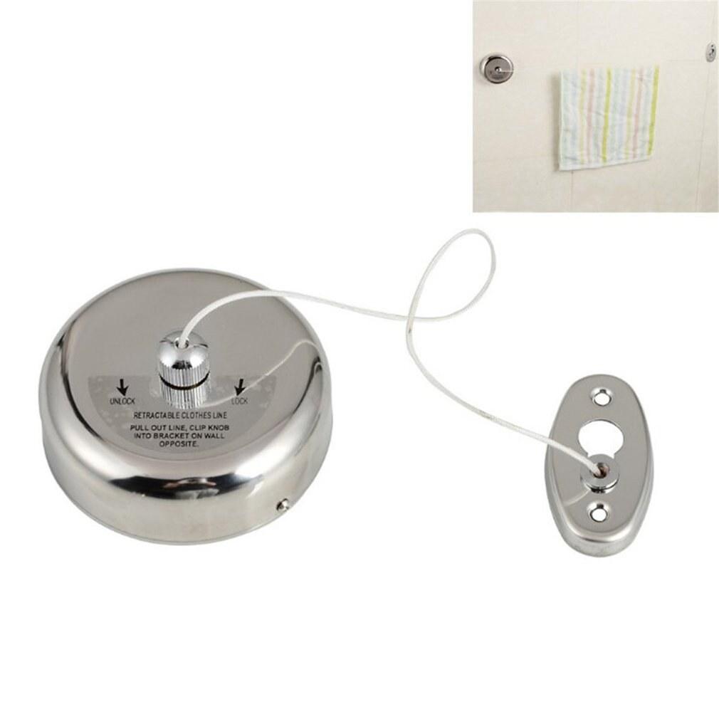 2.8M Retractable Telescopic Clothesline Invisible Wall-Mounted Drying ...