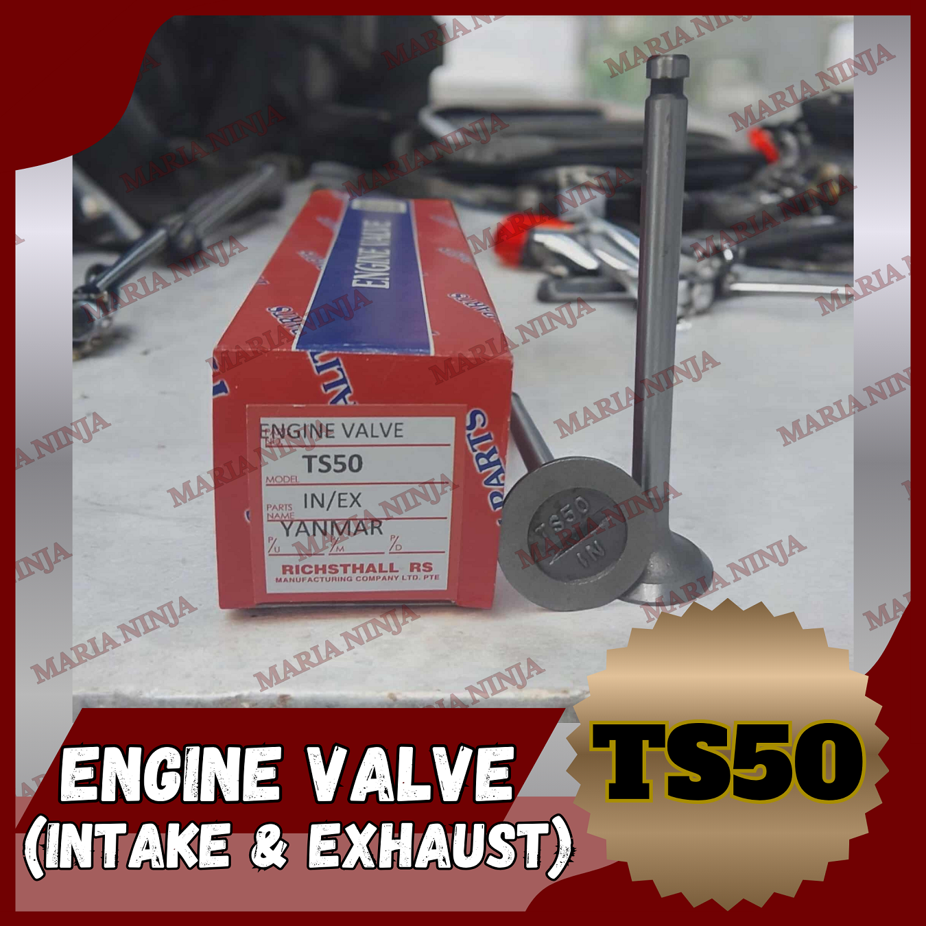 ENGINE VALVE TS50 INTAKE AND EXHAUST FOR YANMAR | Shopee Philippines