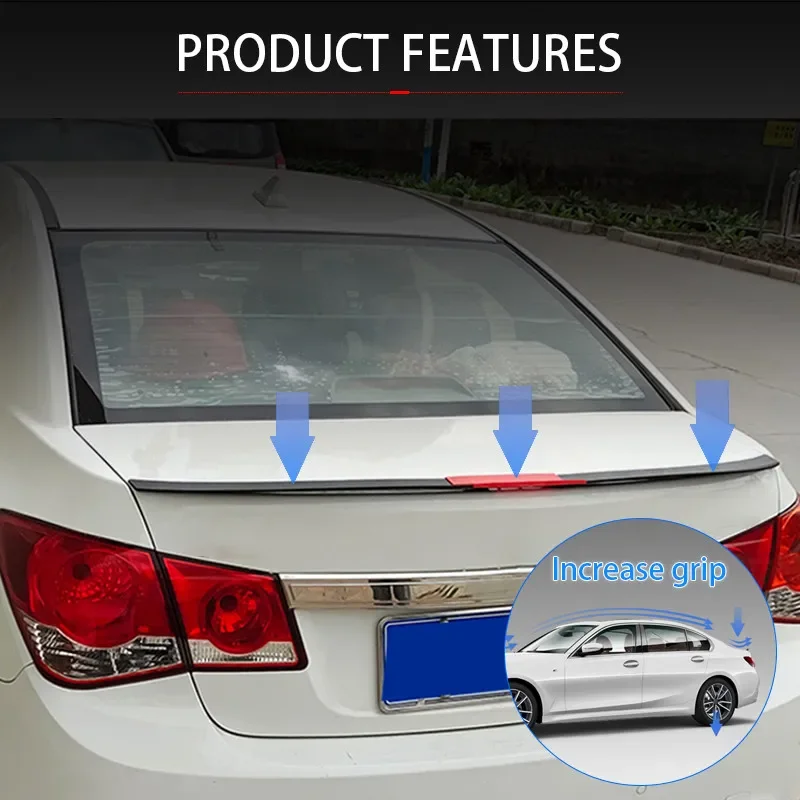 Universal Car Spoiler Car Rear Trunk Spoiler Lip Adjustable Roof Tail ...
