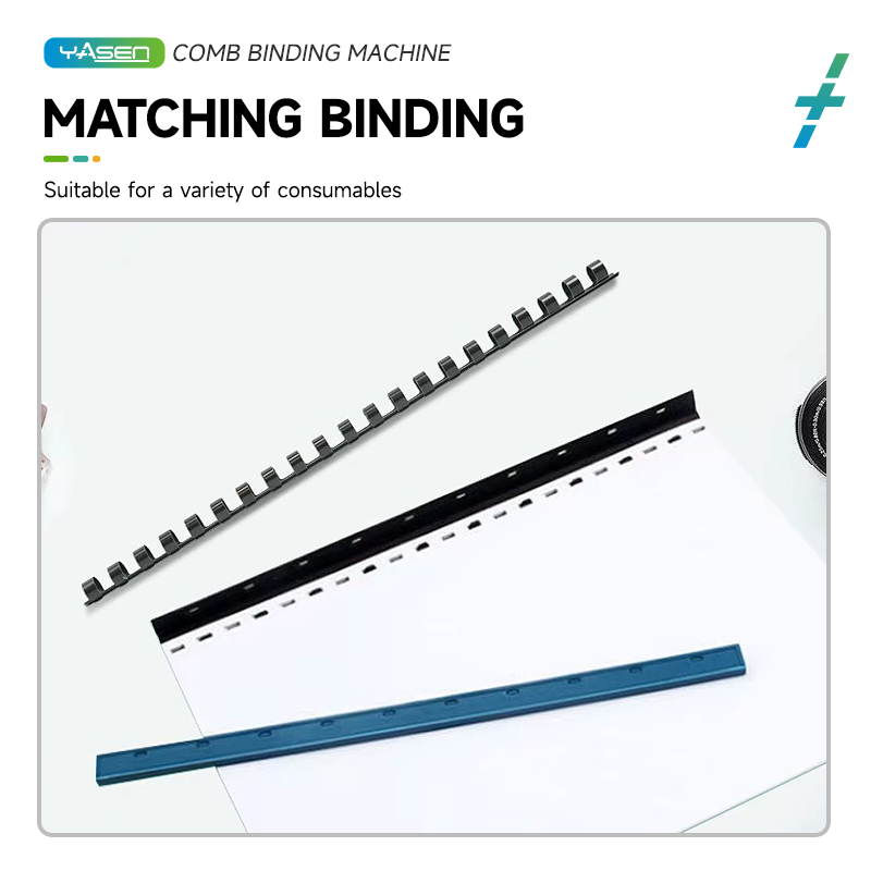 Officom OC-C12B A4 21-Hole Comb Binder - 12-Sheet Punch for Reports ...