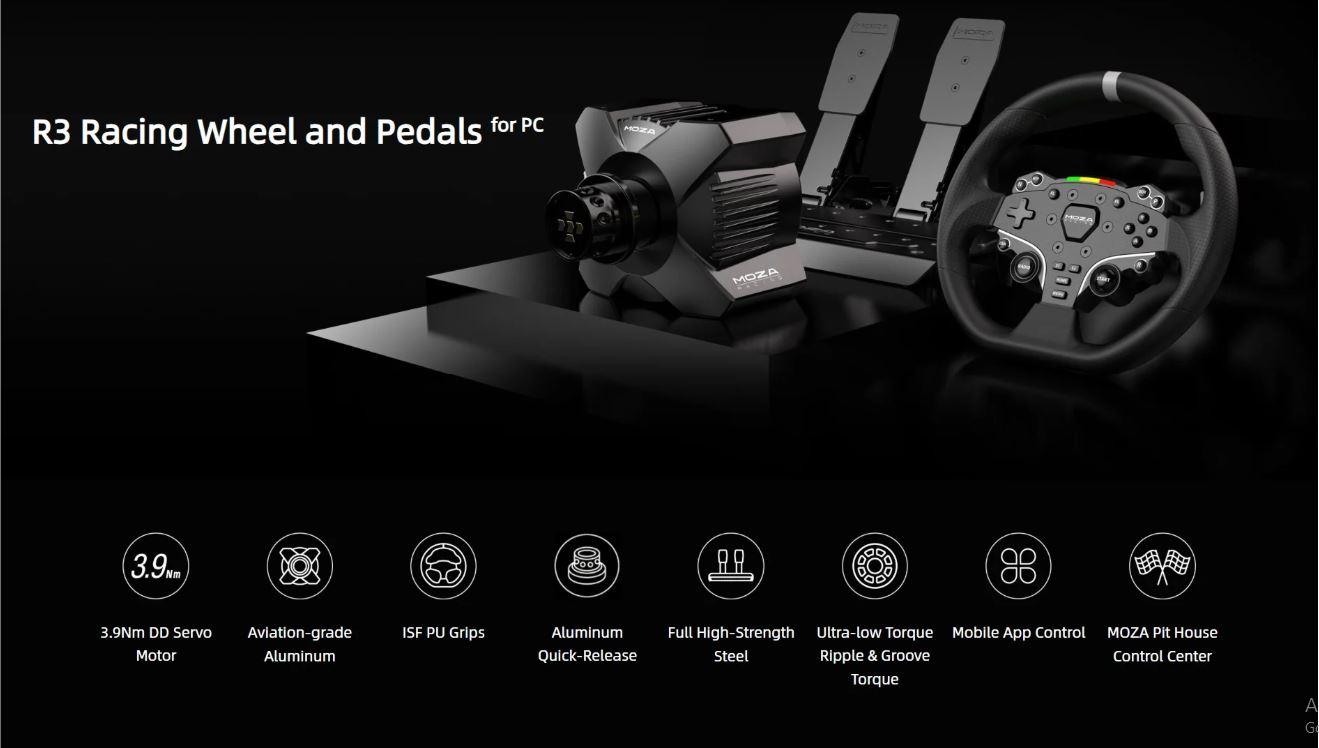 Moza Racing R3 Racing Wheel and Pedals for PC (RS074) | Shopee Philippines