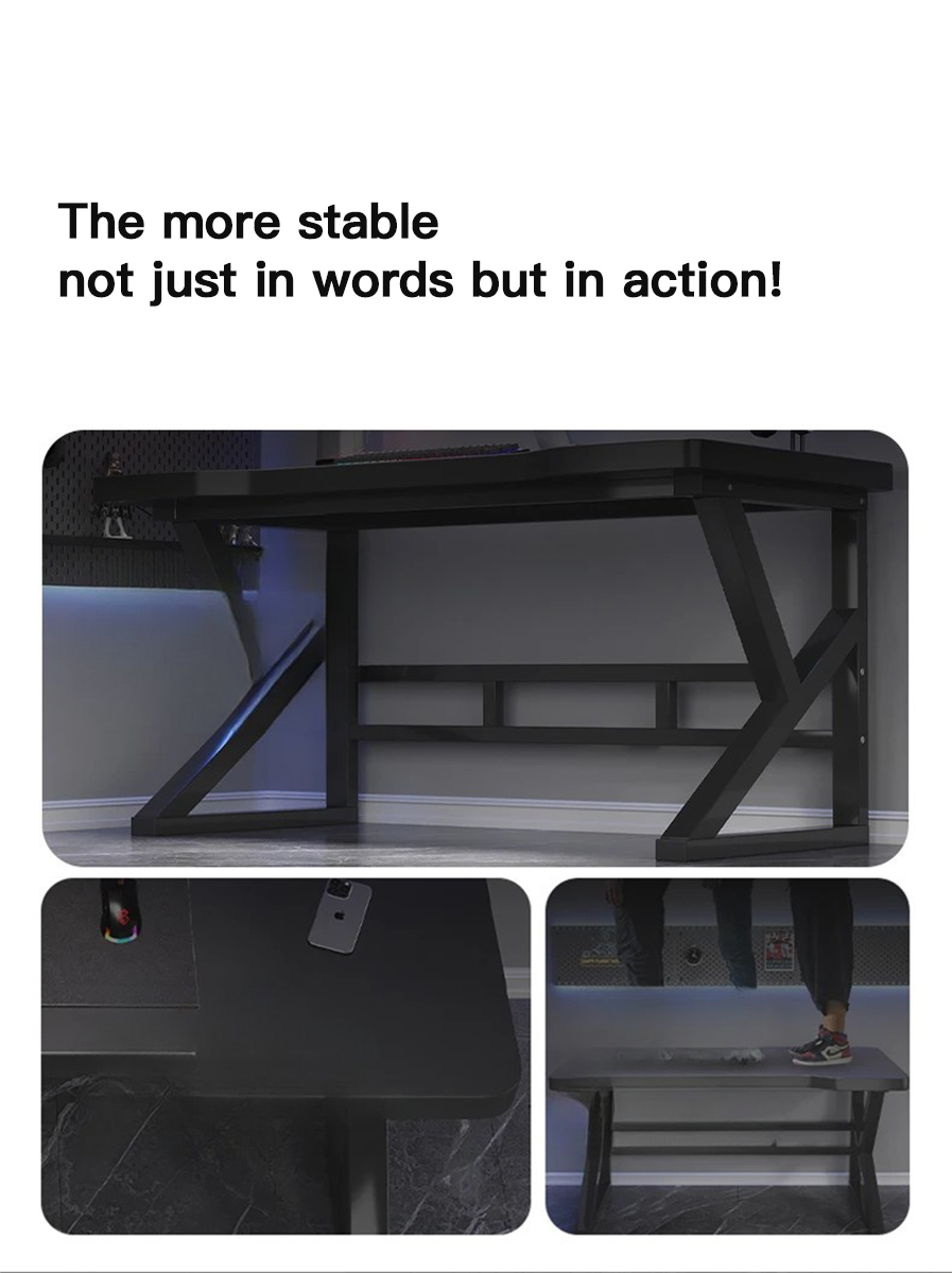 【FUTURE WARRIOR】Professional Gaming Desk Comfortable Stable Home Office ...
