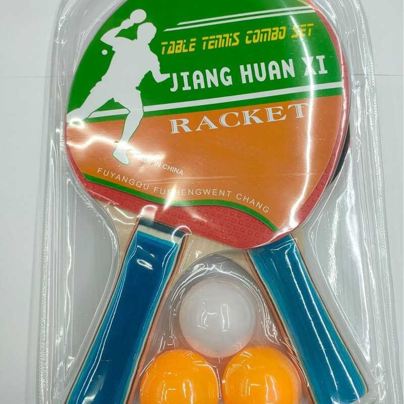Multi-Color Table Tennis Racket Set with Balls Fun Ping Pong Paddles ...