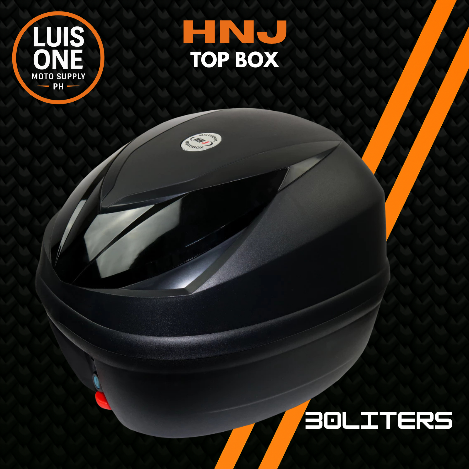 HNJ V9 30L Motorcycle Top Box | With Bracket & Keys | Universal Motor ...