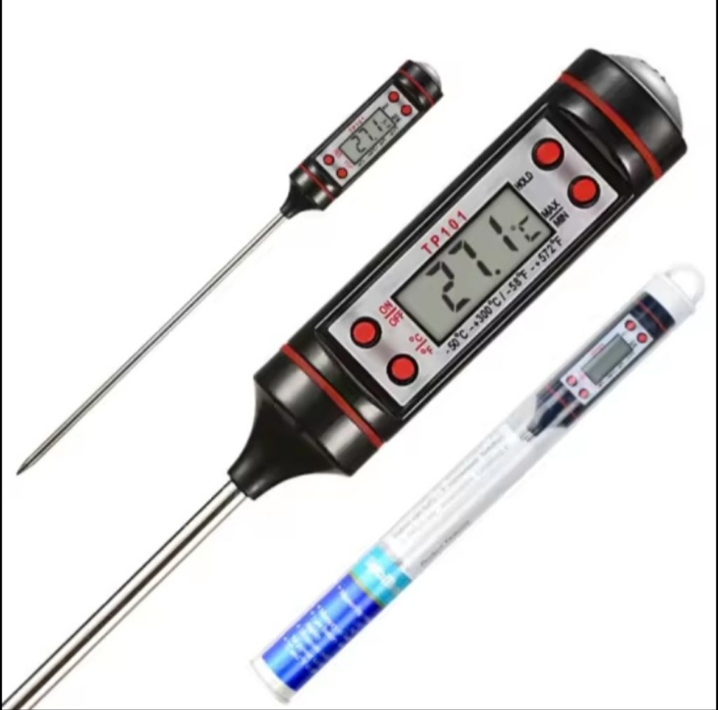 Kitchen Food Digital Thermometer with Instant °C and °F Display ...