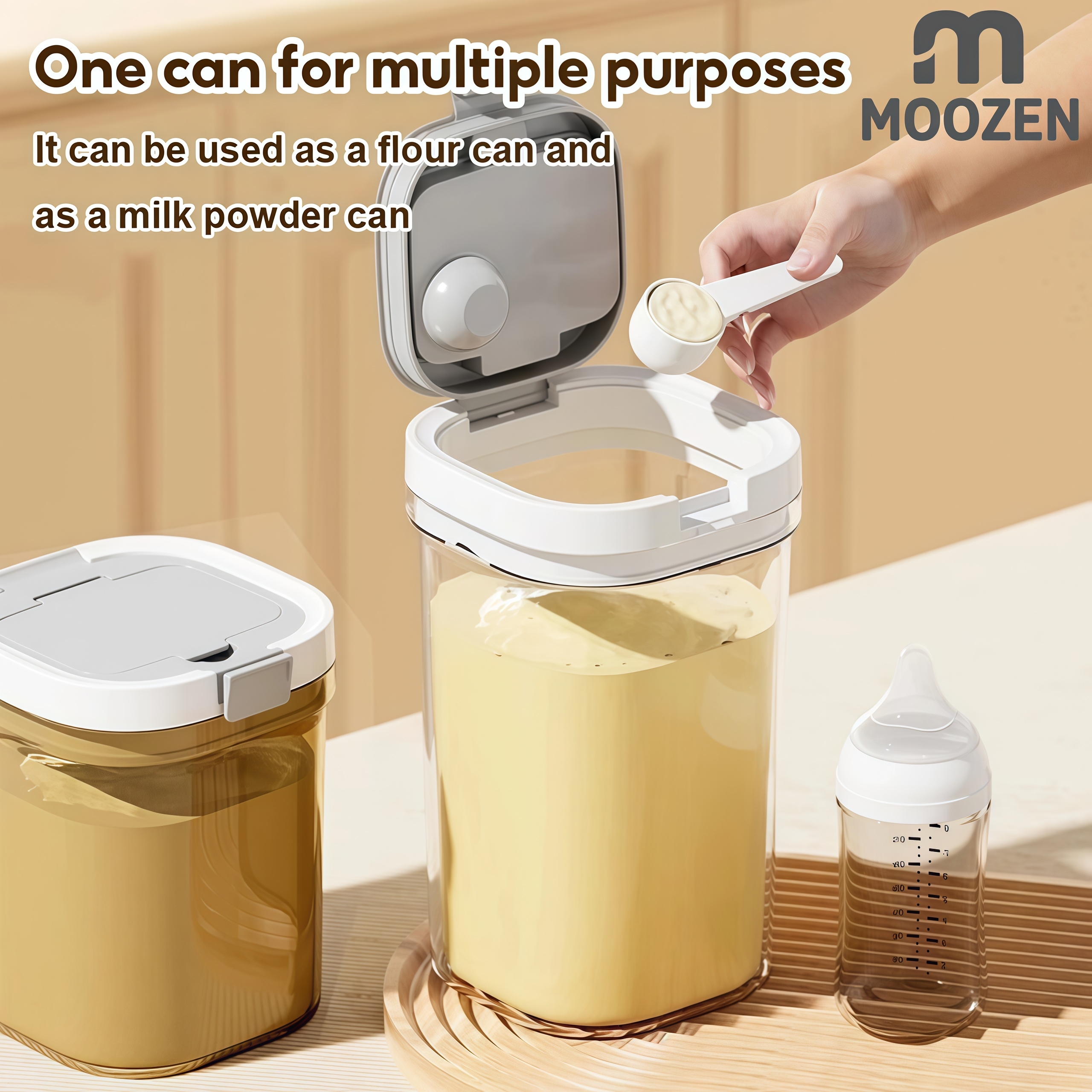 MOOZEN | Portable Milk Powder Container - BPA-Free | Leakproof ...