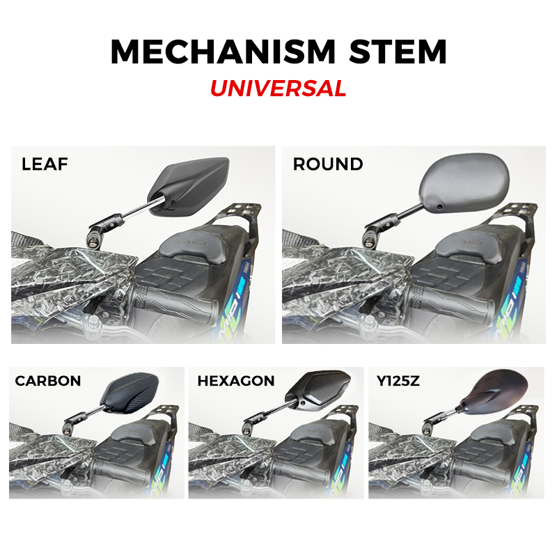 HOTSPEED Side Mirror For Motorcycle 360 Rotation Universal 10mm ...