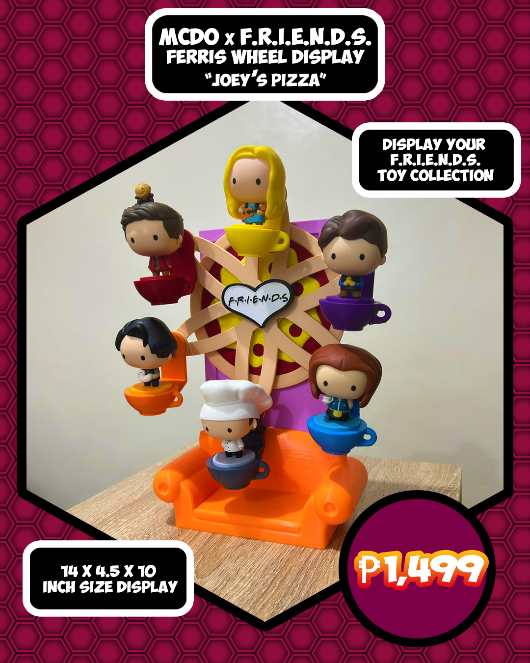 FRIENDS Toy Collection Stand Display for your Friends Toys | Shopee ...