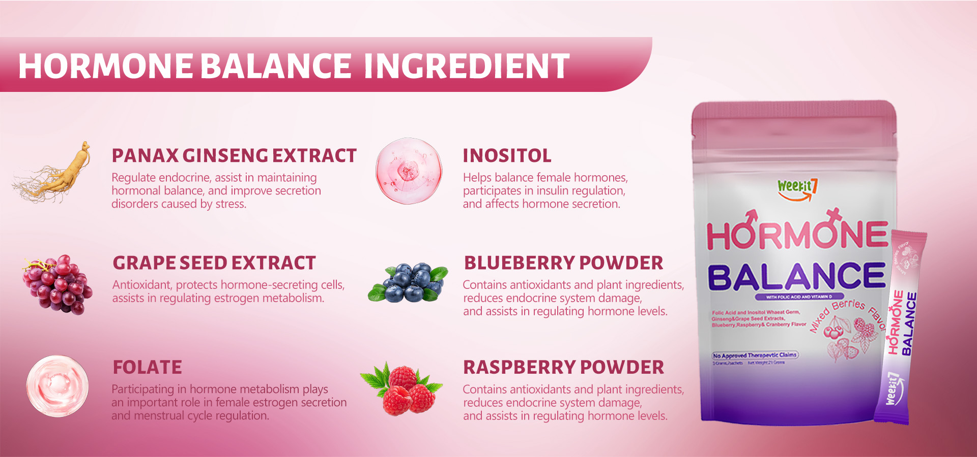 Weekit7 Hormone Balance&Acai Berry Beauty-Hormonal Balance vitamin d ...