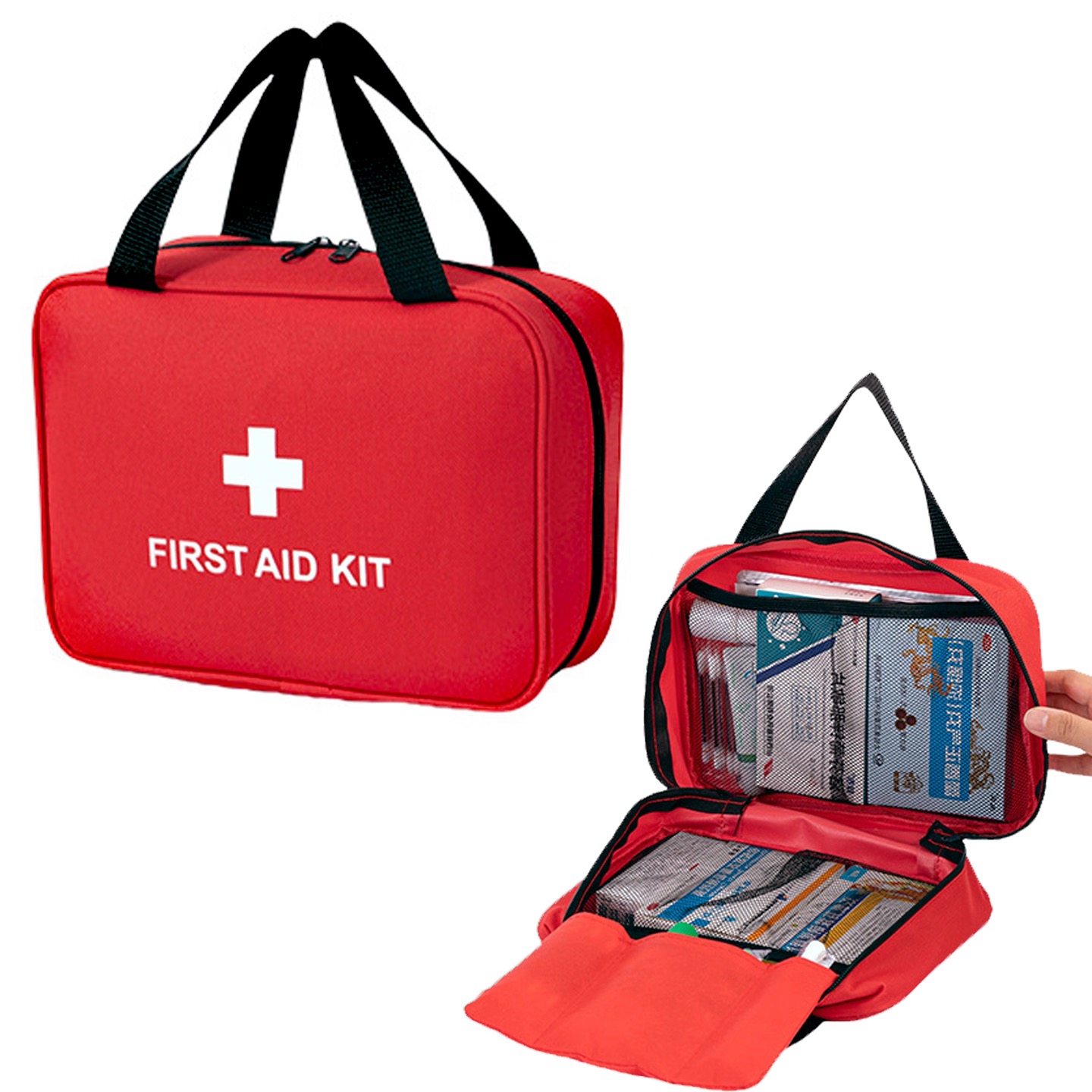 Multi-Type Household First Aid Kit Pouch Travel Outdoor Medical ...