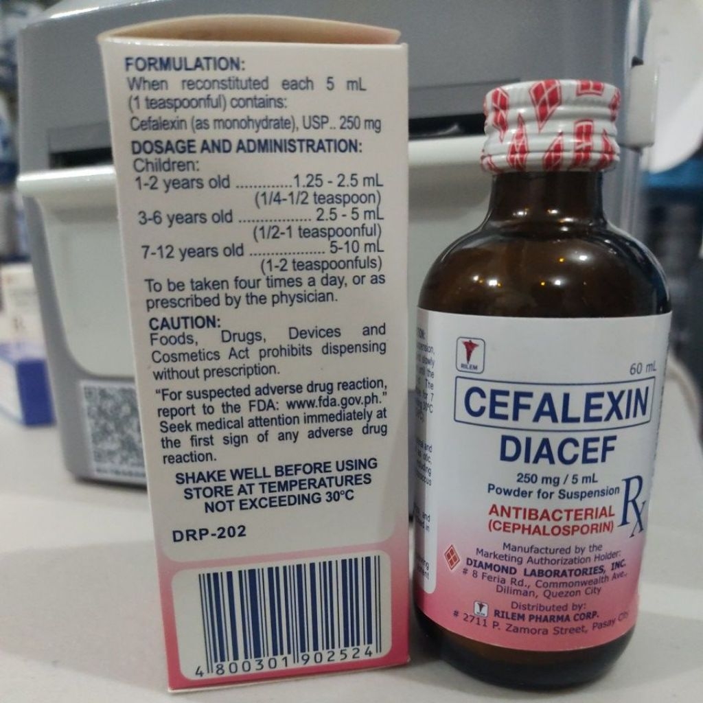 Diacef - Cefalexin - Powder for Suspension - 60mL | Shopee Philippines