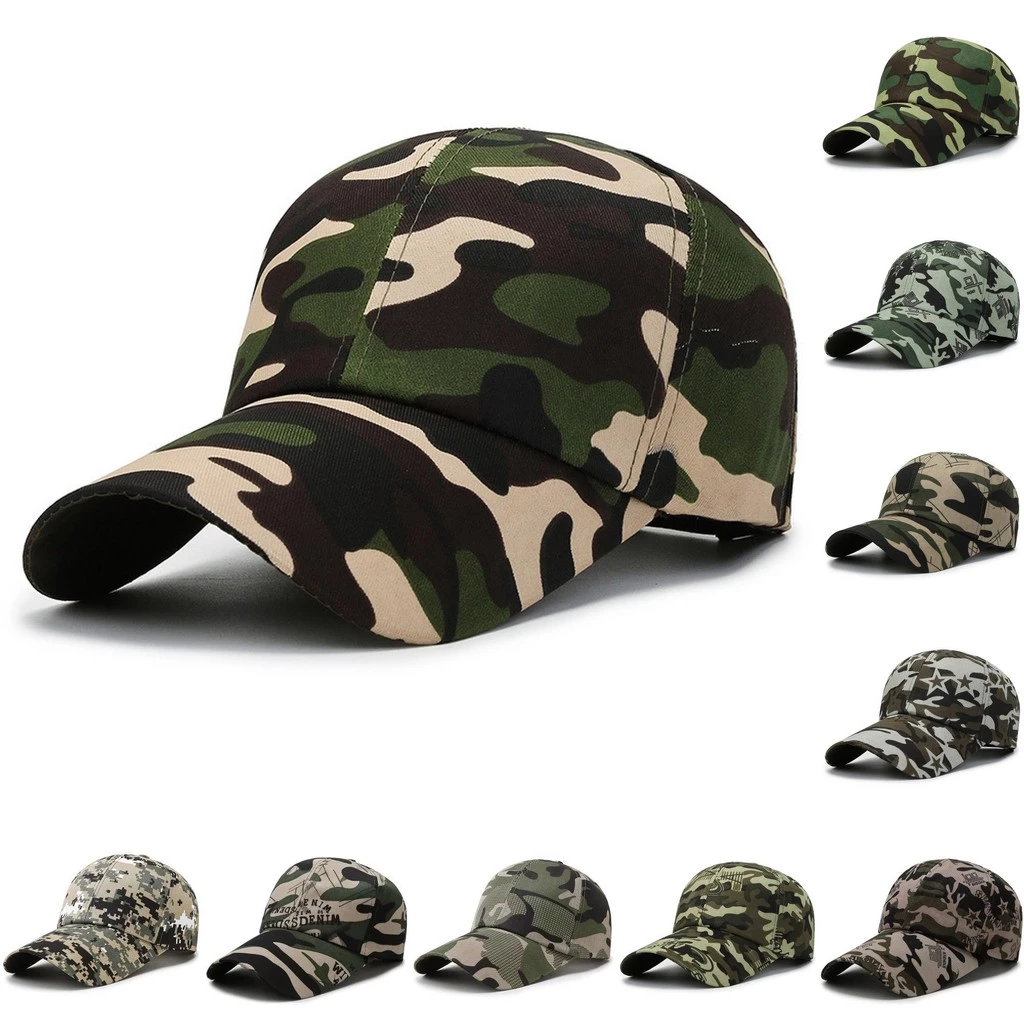 RYOMISE_Camouflage Military Korean Baseball Cap Unisex Adjustable ...