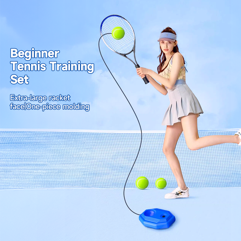Tennis Racket Beginner Tennis Training Set with Elastic Rope Ball and ...
