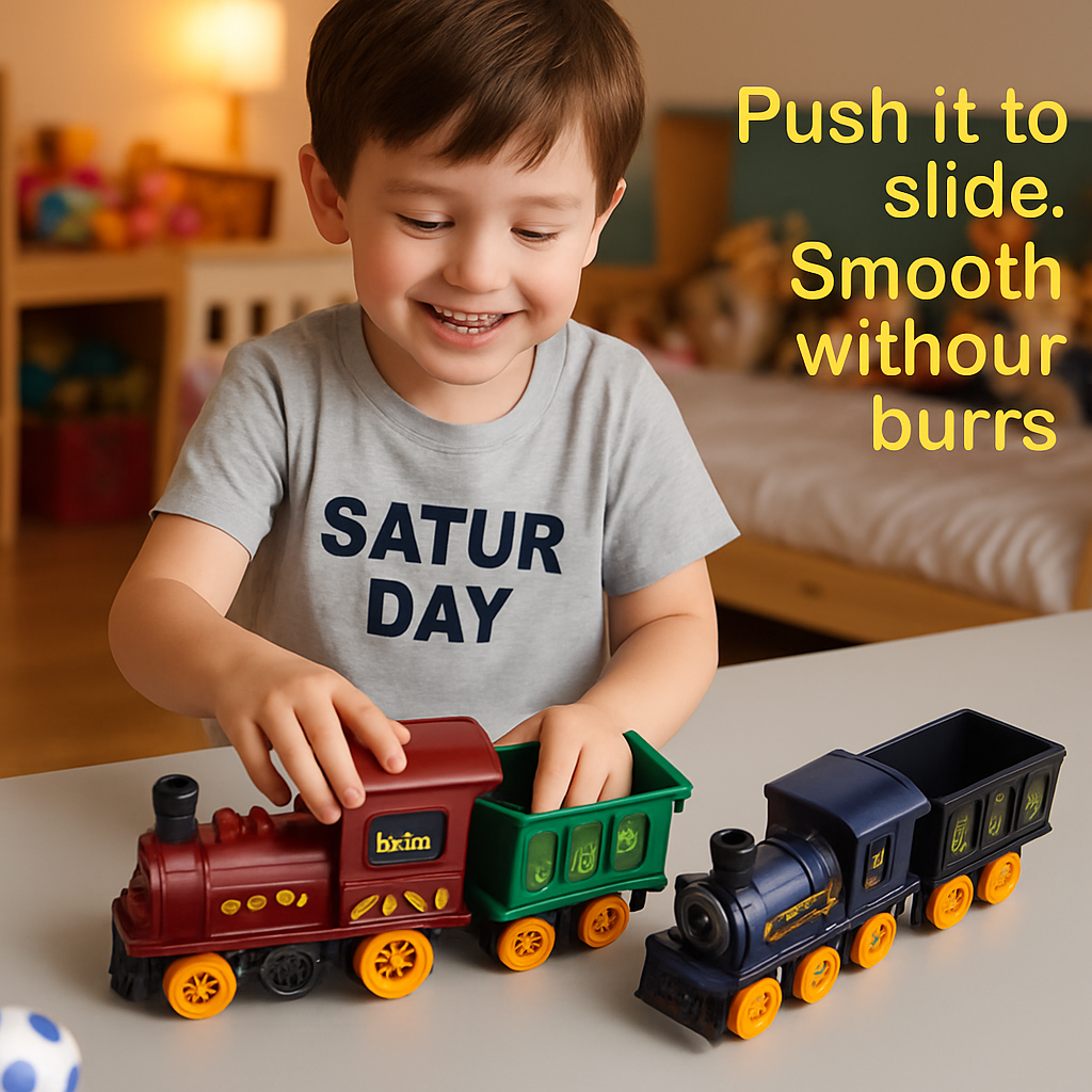 Timi Suspended Ball-Blowing Train Toy Children’s Educational Train Set ...