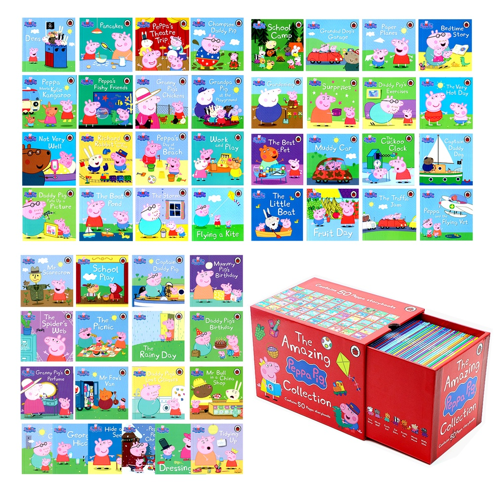 The Amazing Peppa Pig Collection Box English Picture Book for Kids Baby ...