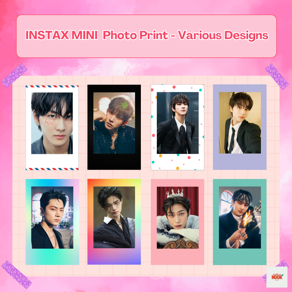 Instax-Inspired Custom Mini Photo Prints – Set of 10 pcs, High Quality ...