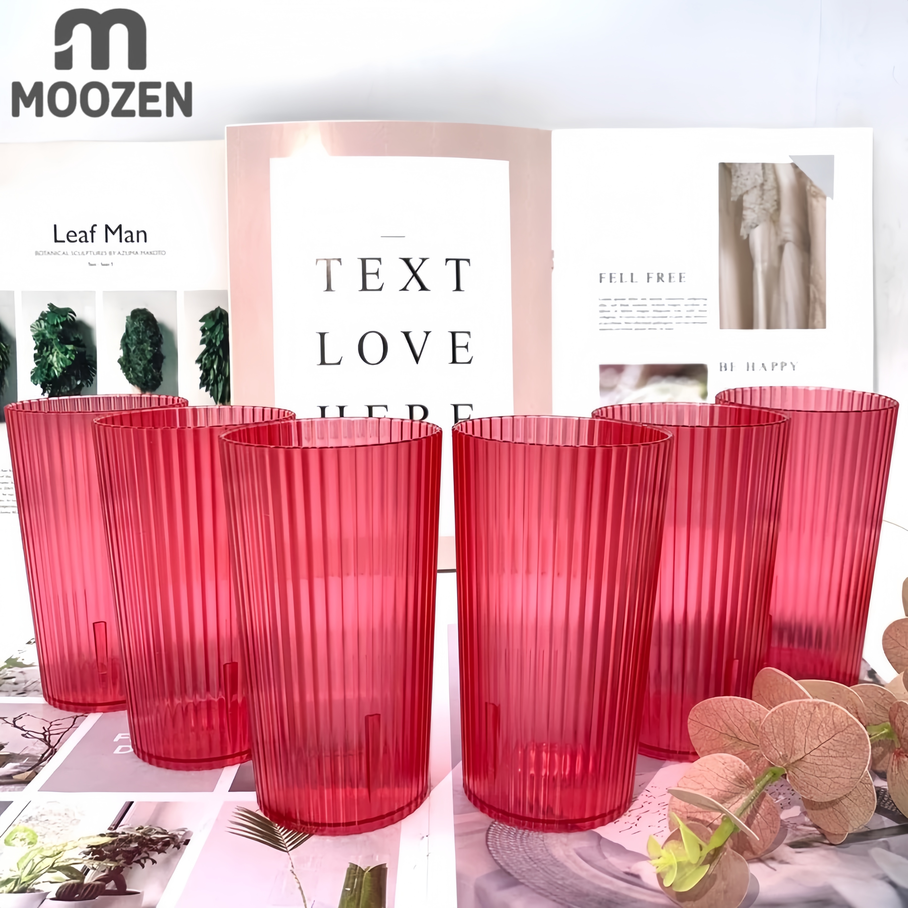 MOOZEN 6/12pcs Acrylic Tumblers: Non-toxic | shatter-proof | reusable ...