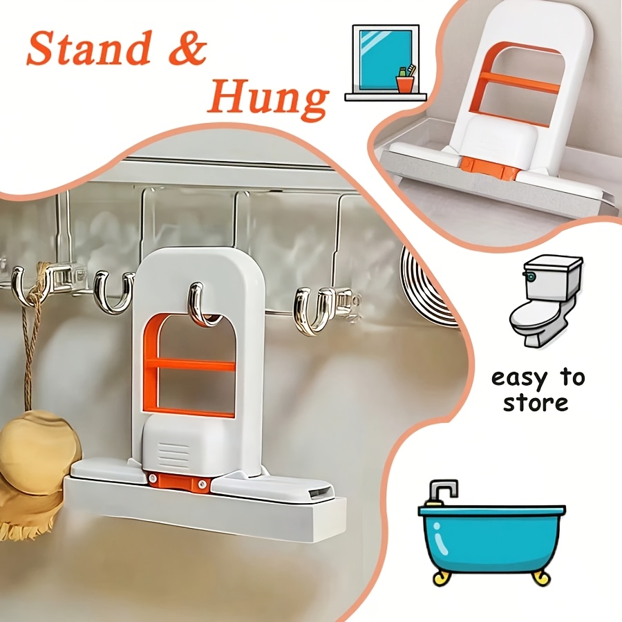 Mini Foldable Squeeze Table Mop Wet Dry Cleaning Sponge Portable Self ...