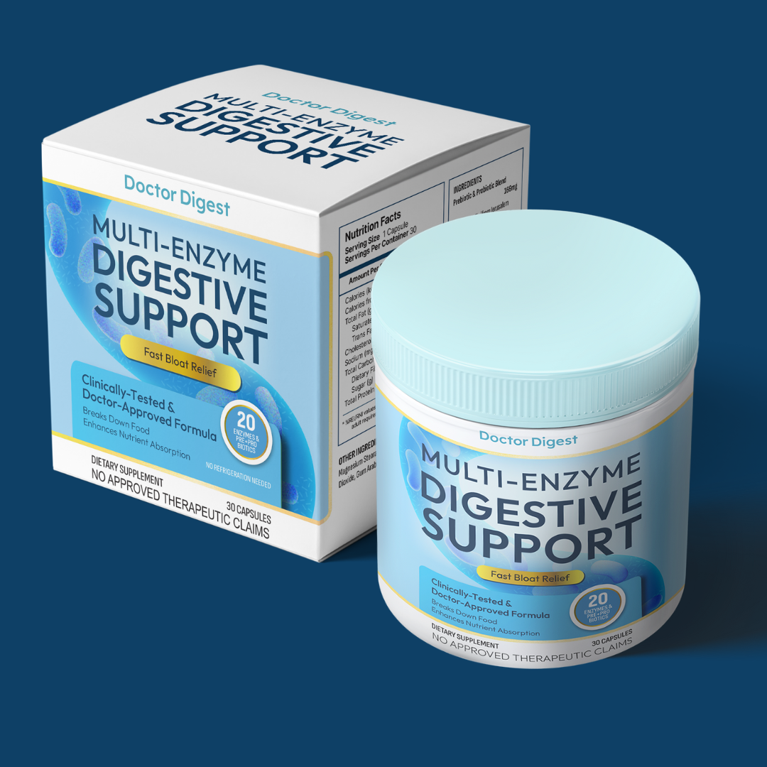 Doctor Digest Multi-Enzyme Digestive Support Digestive Enzyme Capsules ...