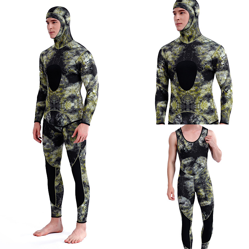  COD HOT Wetsuit For Men 3mm Long Sleeve Fission Neoprene Submersible 