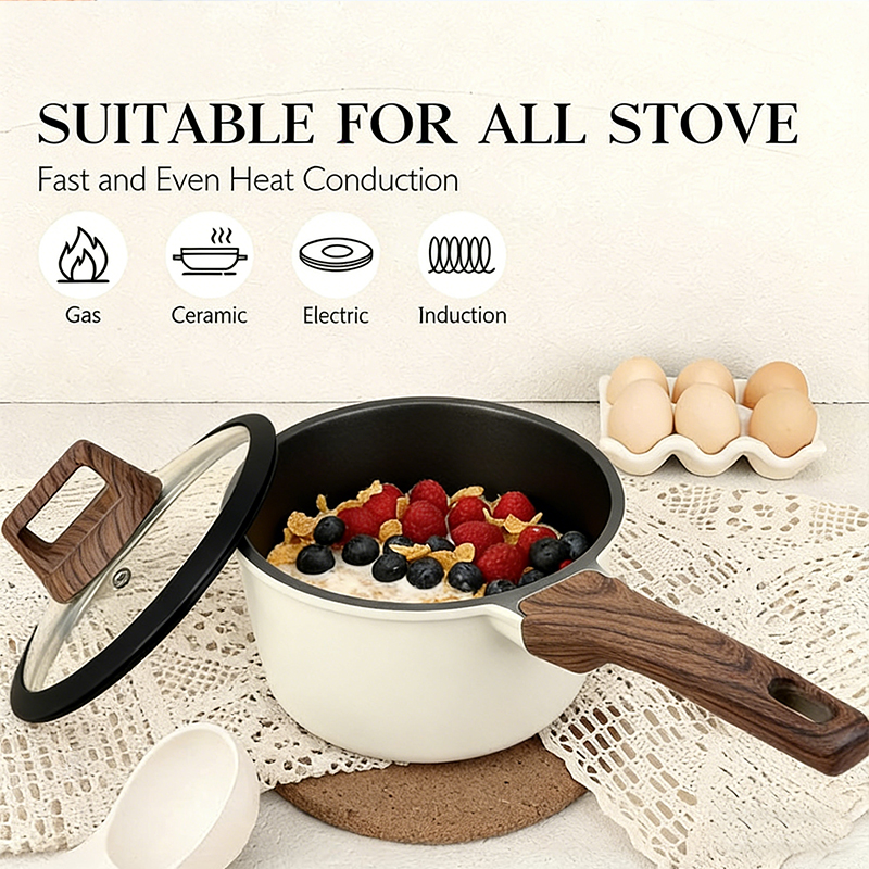 Gaoboos 2/3pcs Cookware Set Gold Star Coating Non Stick Frying Pan ...
