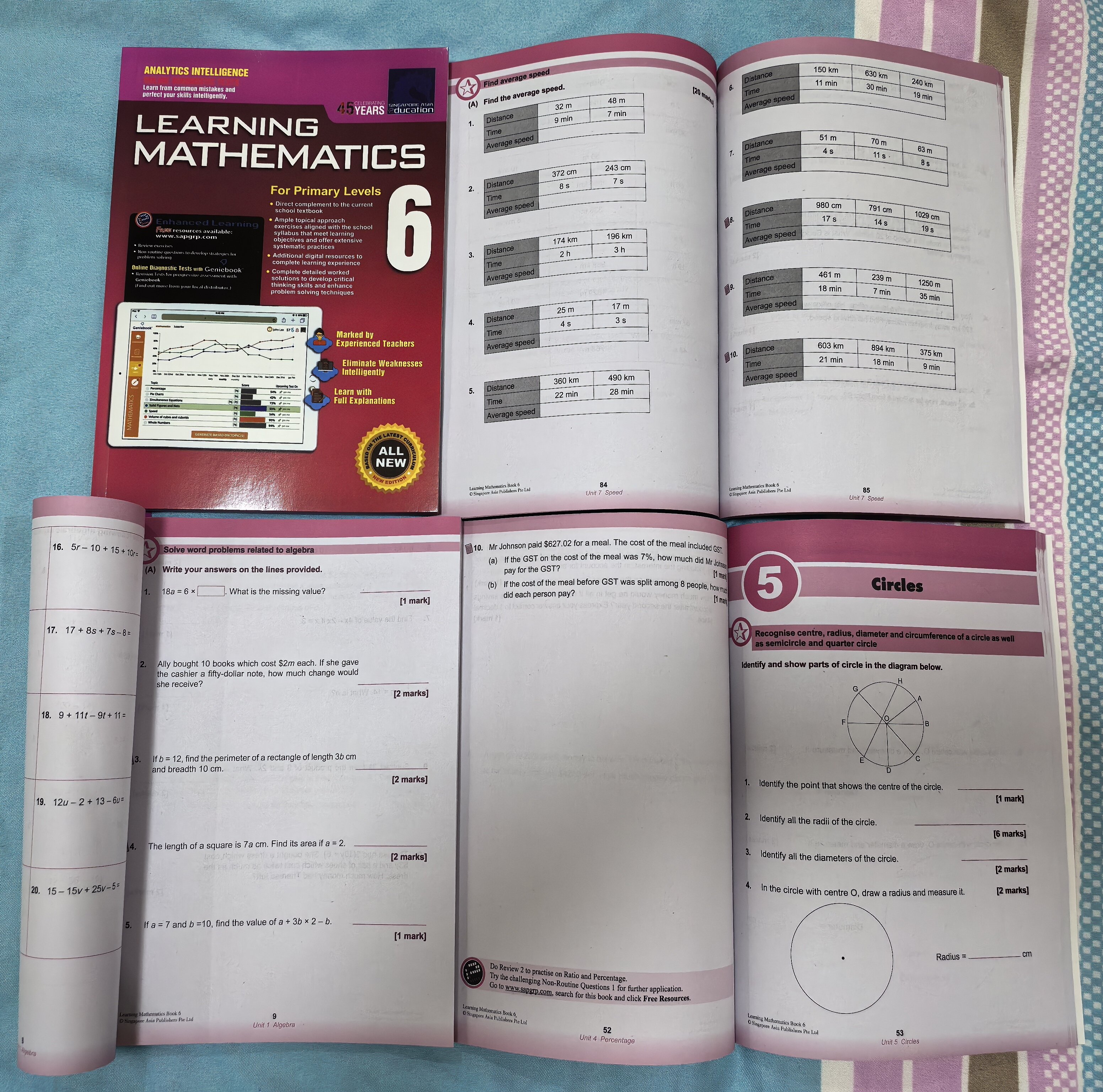 SAP Singapore Learning Mathematics for Grade 1 to 6 (Single Books ...