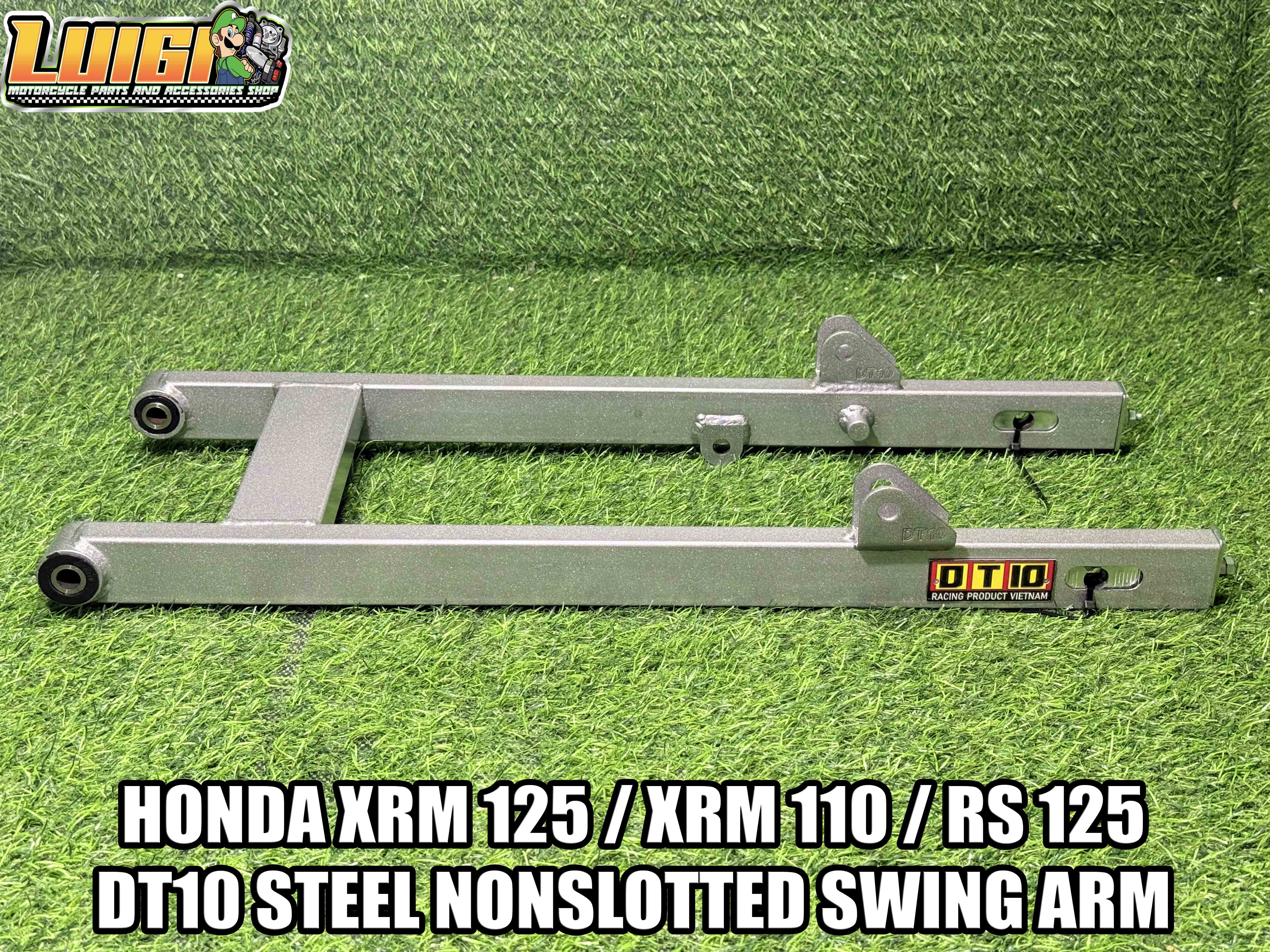 DT10 HONDA XRM 125 / XRM 110 / RS 125 STEEL SWING ARM NONSLOTTED PLUS 2 ...