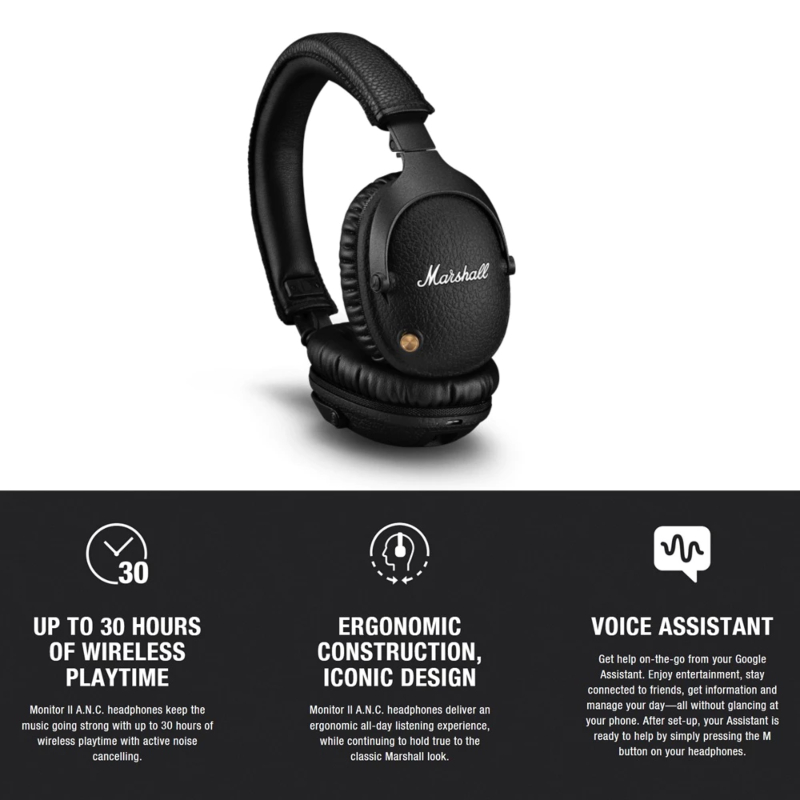 Monitor Bluetooth / Monitor II ANC Wireless Headphones Over-ear Headset ...