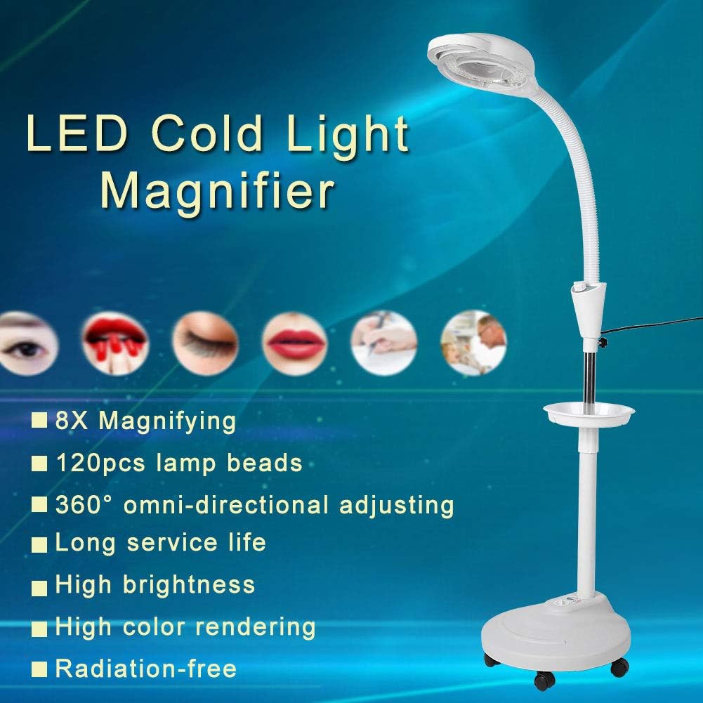 Facial Light Stand Facial 8X-16X LED Magnifying Lamp for Facial Beauty ...