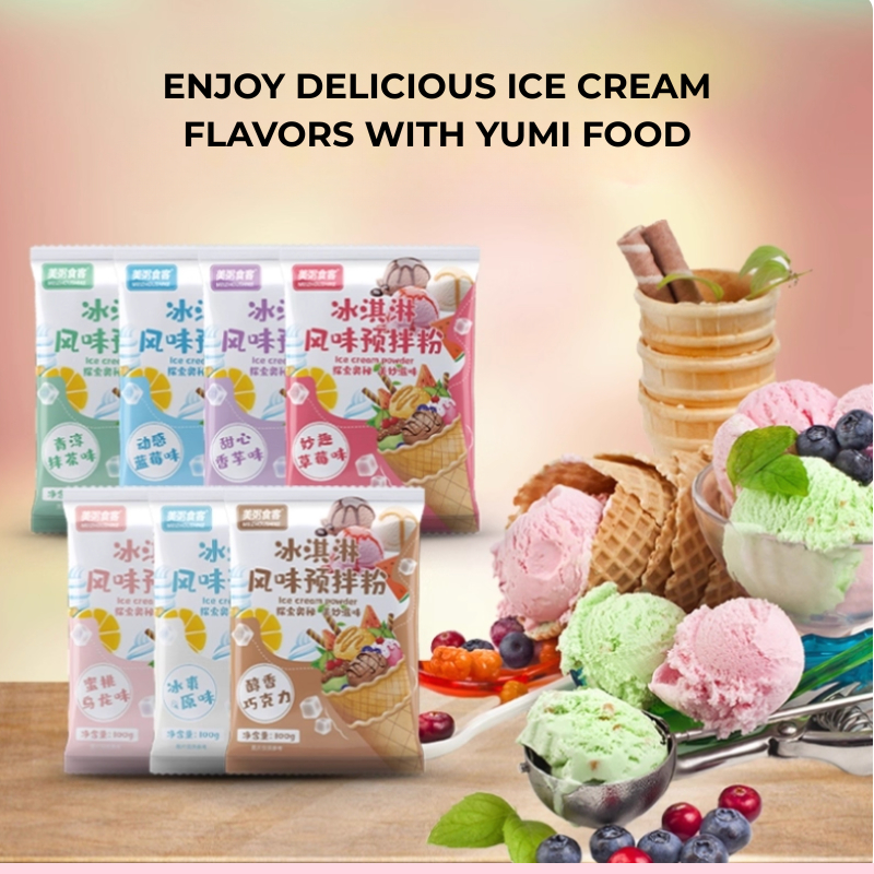 Choose Taste 7PCS Ice Cream Powder- Homade Smooth Creamy No Machine ...
