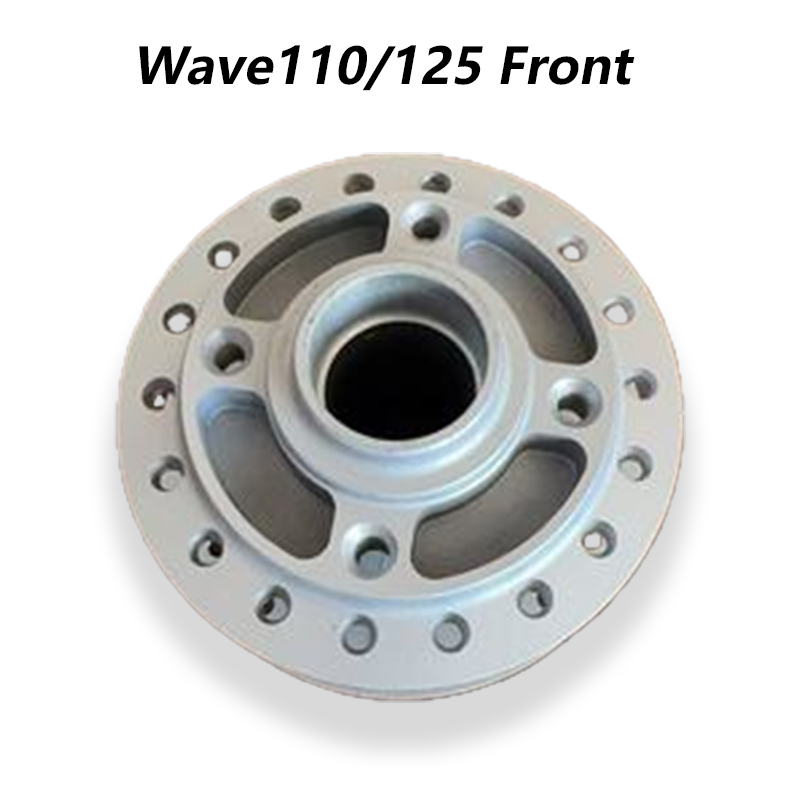 HBK Motorcycle Rear Hub Drum Brake Chrome Rear Hub for Xrm 110 Xrm 125 ...
