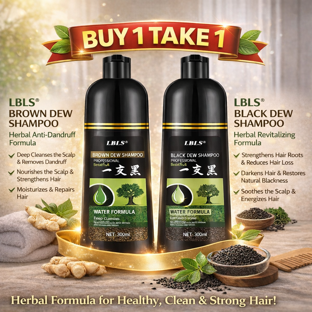 BUY 1 TAKE 1 Herbal Shampoo Set | Brown + Black , Anti-Dandruff, Scalp ...