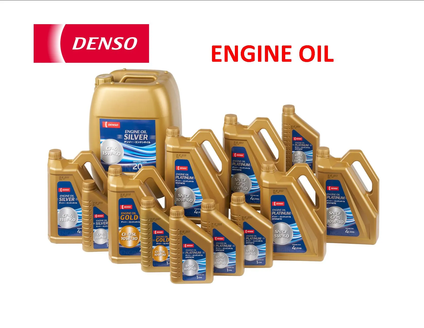 Denso Engine Oil Gold 10W-30 Semi-Synthetic (Gasoline and Diesel ...