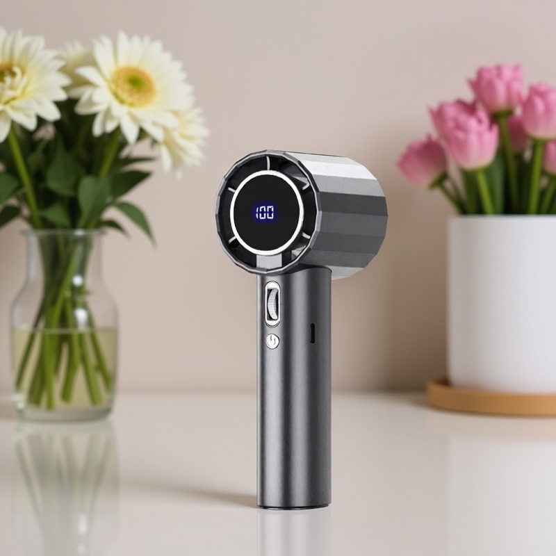 Hand held Turbo High-Speed 100 Gear Stepless Silent Variable Speed Fan ...