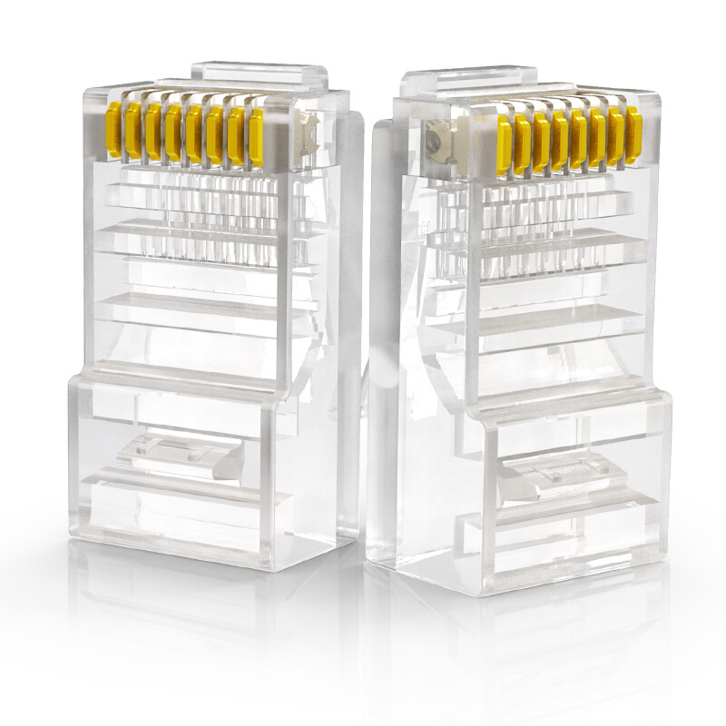 100pcs Rj45 Connector Modular Ethernet Cable Plug With Shield Connector ...