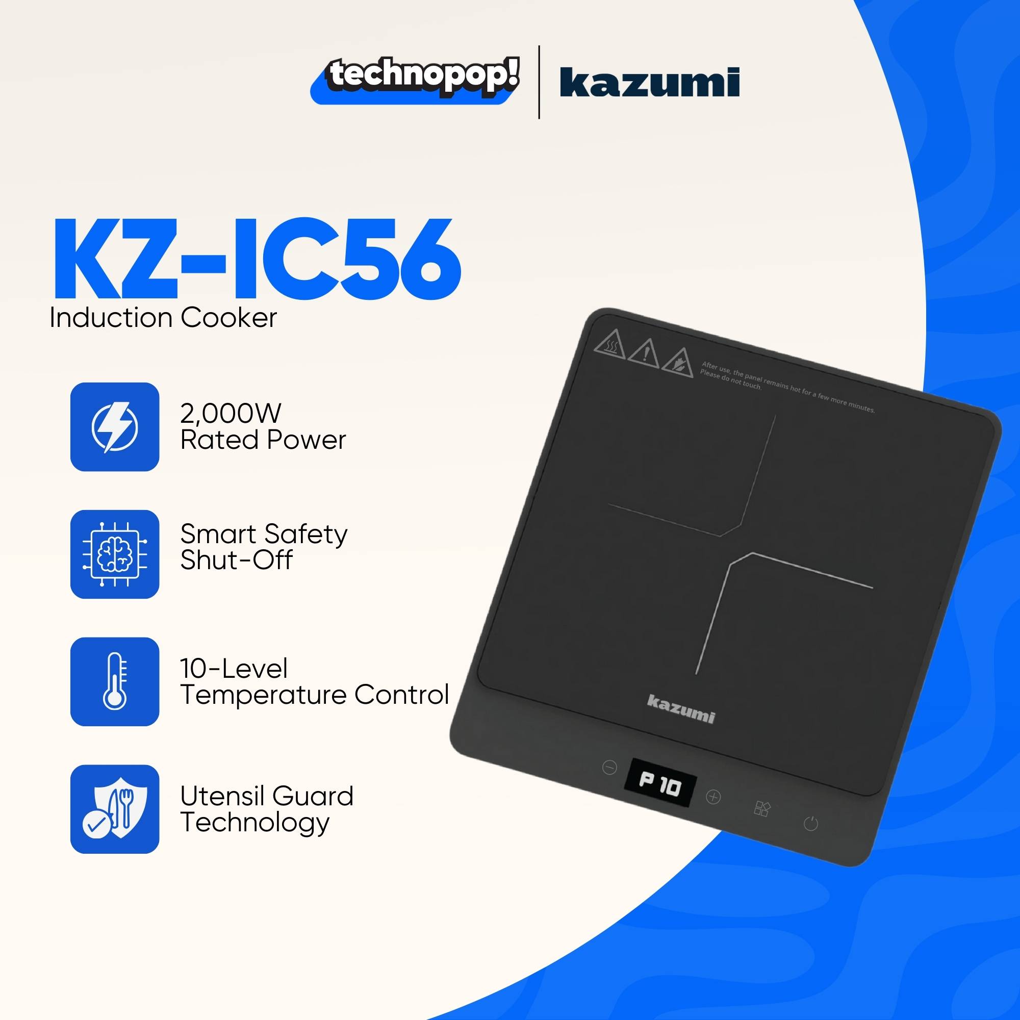 Kazumi KZ-IC56 Induction Cooker 2000W | Shopee Philippines