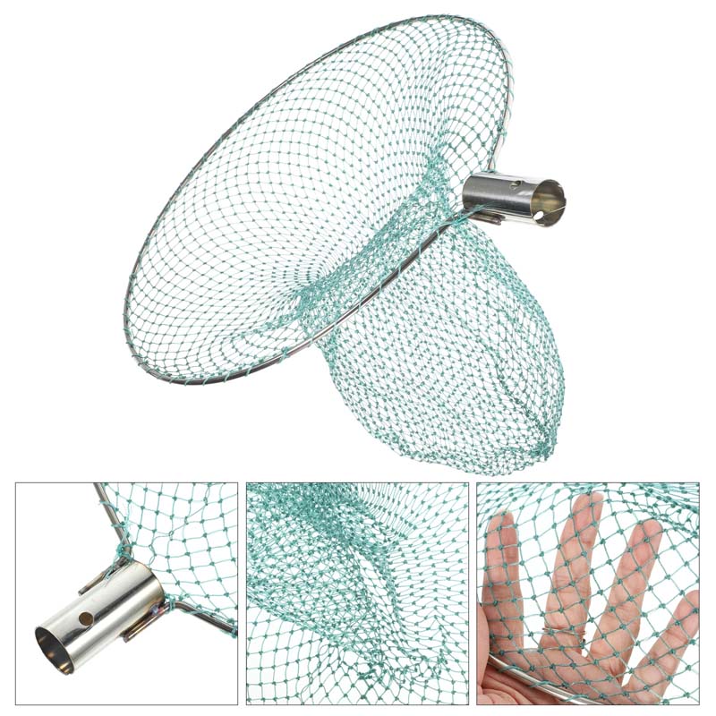 Nylon Fishing Net Head Stainless Steel Handleless Dip Net Head Multi ...