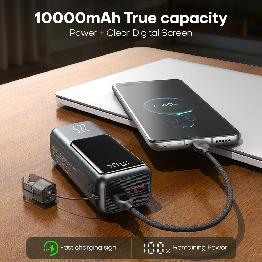 CCC 20000MAH Mini Powebank USB-C With Data Cable PD22.5W Ultra Fast ...