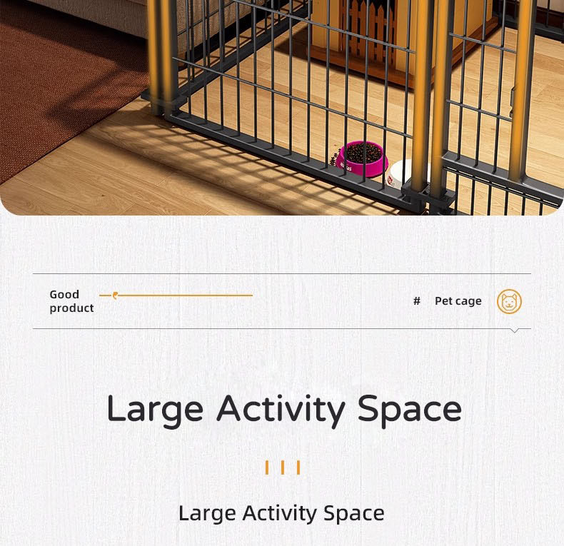 Pet Fence Dog Playpen 6/7 Pcs Multi-Panel Pet Playpen Adjustable Fence ...