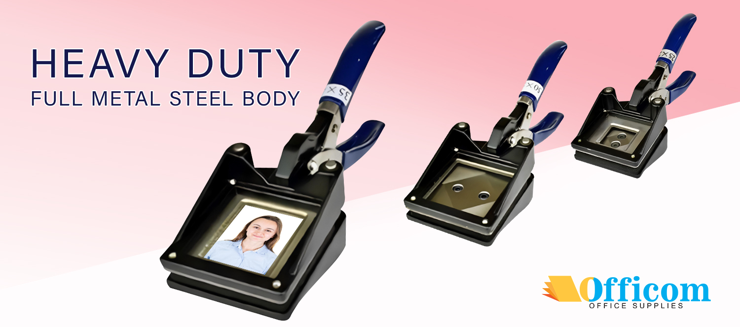 Officom Handy ID Photo Cutter (1x1 | 2x2 | Passport Size) - Heavy Duty ...