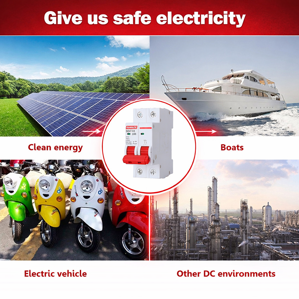 AC Circuit Breaker DC Circuit Breaker 1P 2P Reversible Breaker Solar ...