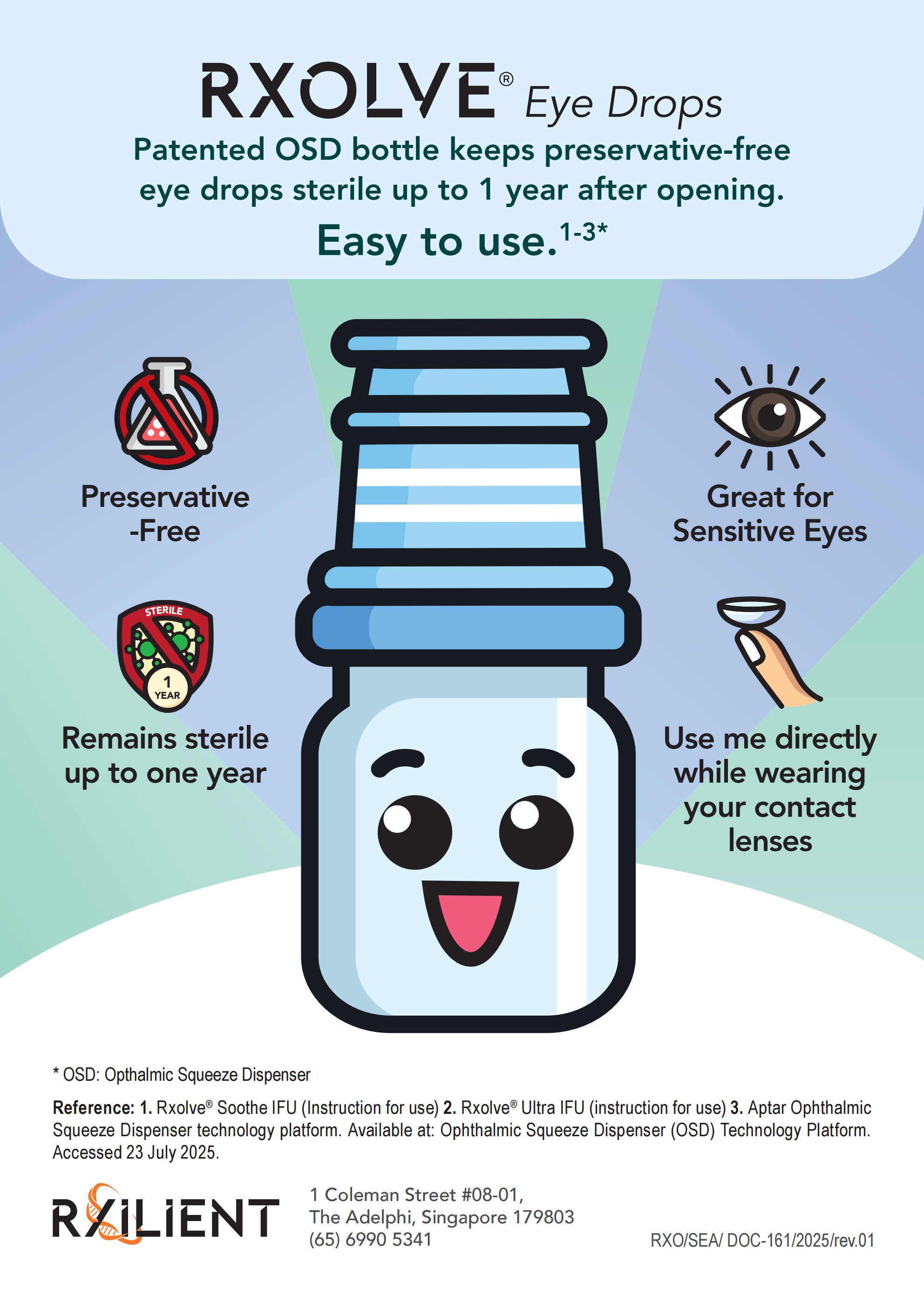Rxolve® Eye Drops For Dry Itchy Eyes 12 Months in-use Shelf Life ...