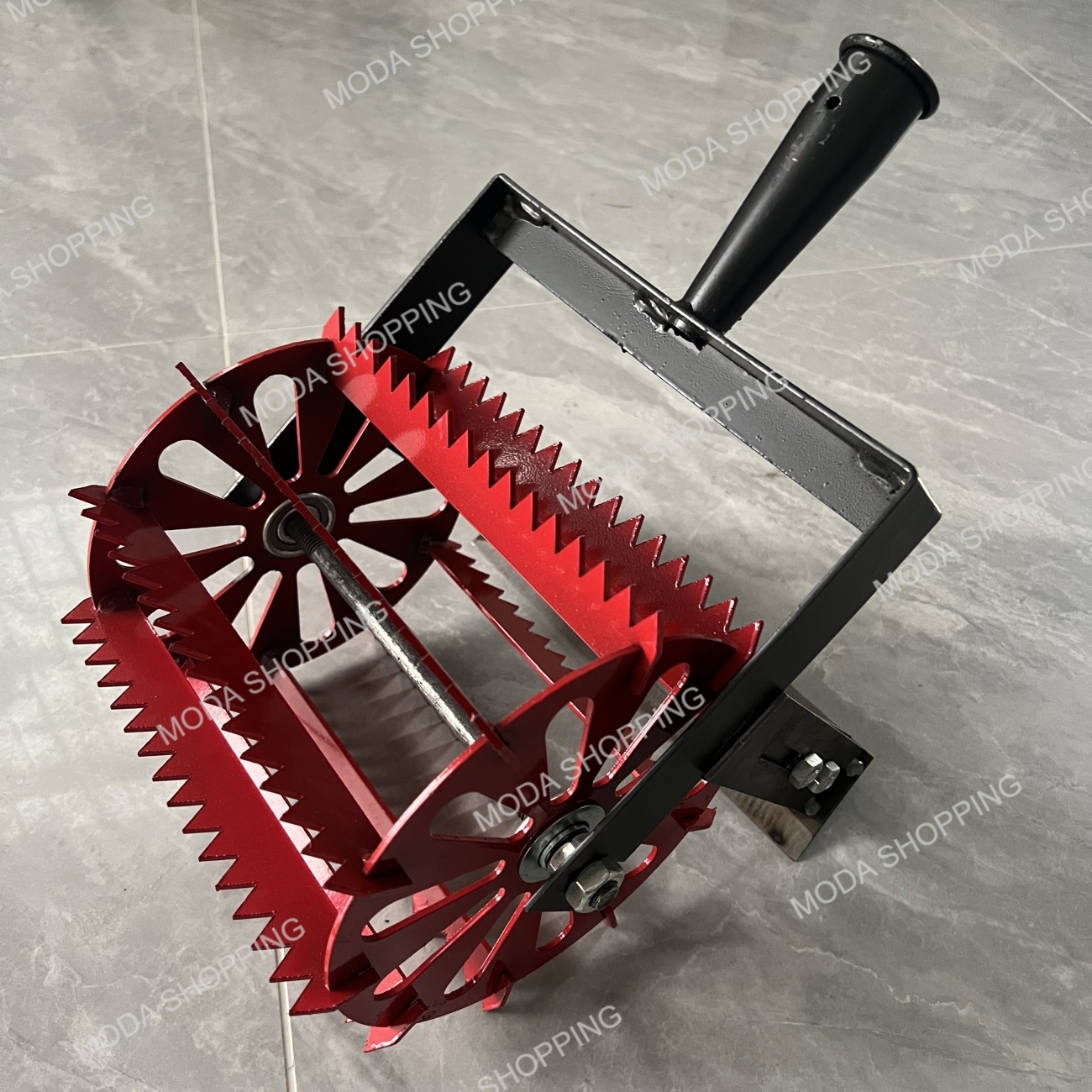 Manual Rotary Wheel Hoe Hand Push Garden Weeder & Cultivator with ...