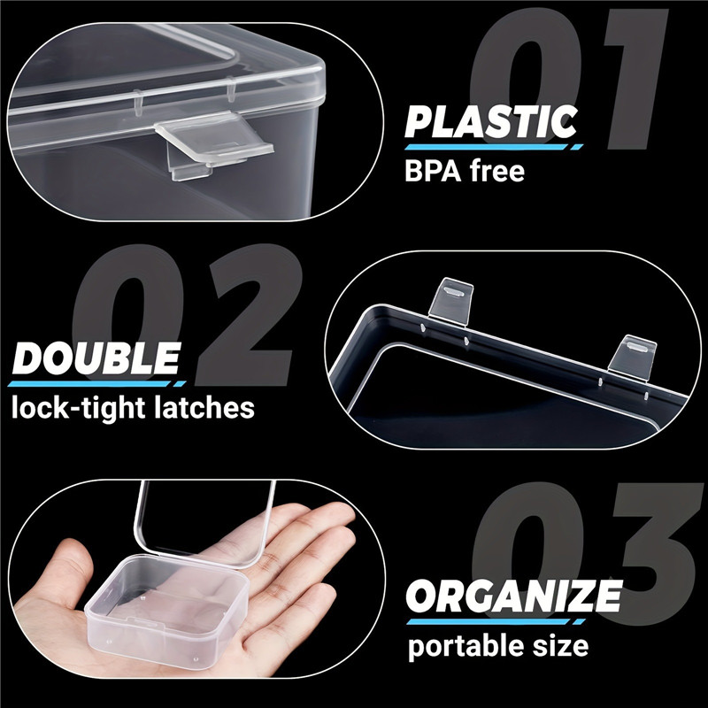 12/30-Compartment Clear Plastic Organizer Box With Small Storage ...