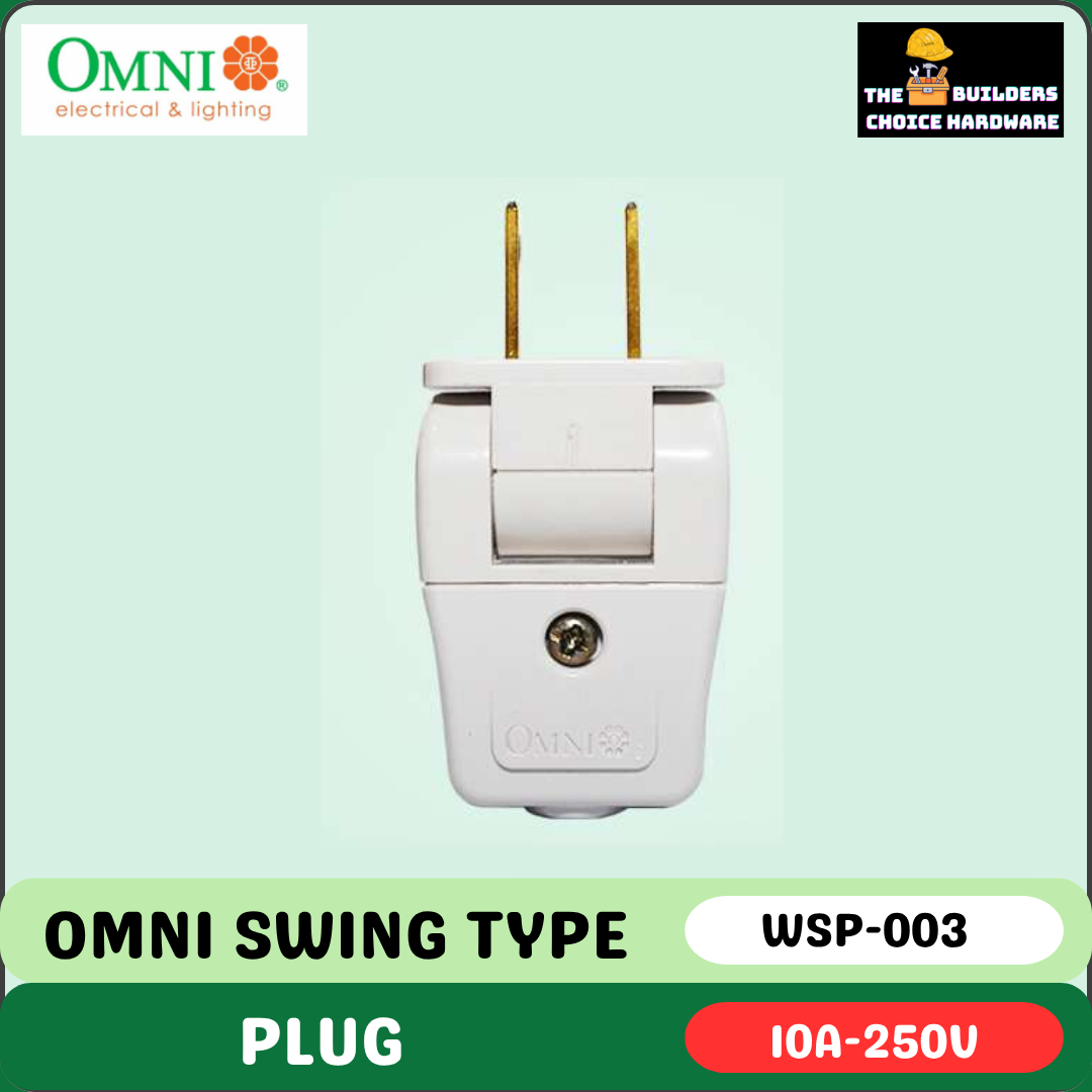 OMNI SWING TYPE PLUG 10A 250V WSP-003 | Shopee Philippines