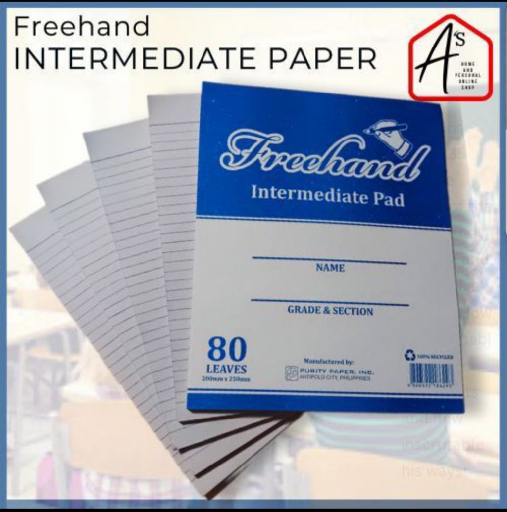 A's INTERMEDIATE PAPER (1 Pad) - GRADE 5&6 Intermediate Writing Pad ...