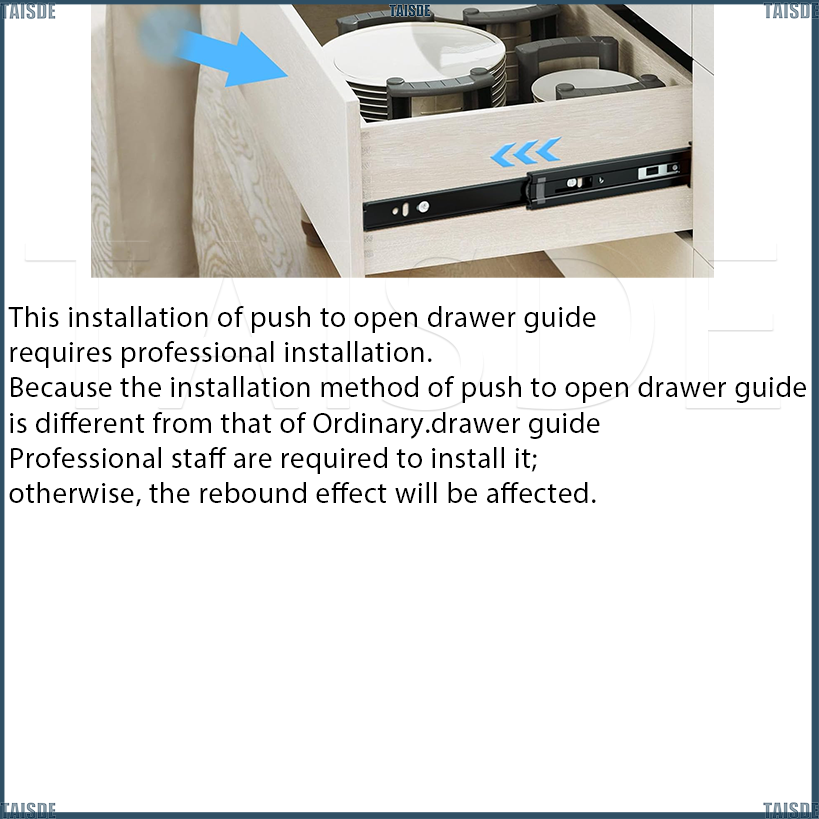 Drawer Guide Push To Open Drawer Guide Push Open Drawer Slide Heavy ...
