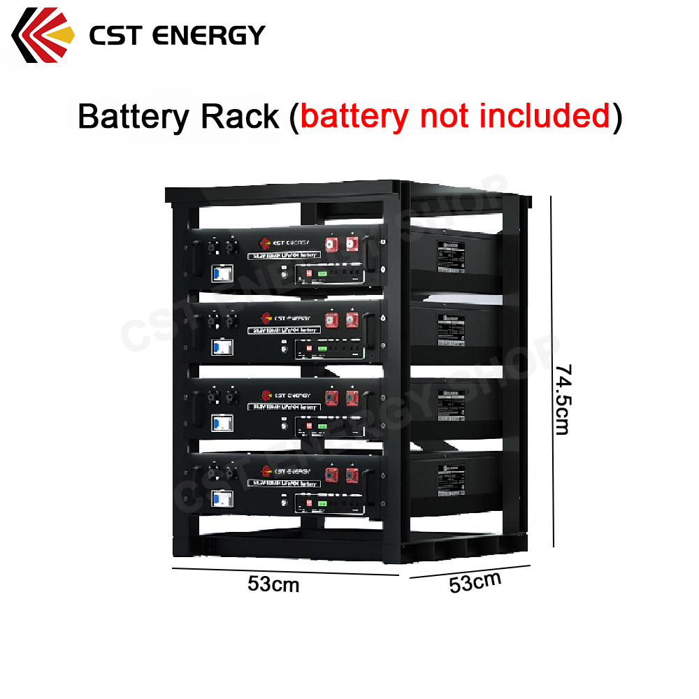 CST ENERGY 4-Layer Battery Rack Durable Server Rack for 3U Battery ...