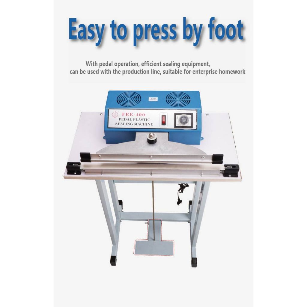 Foot Operated Sealing Machine 500℃ Fast Heat 30Bags Per Minute ...